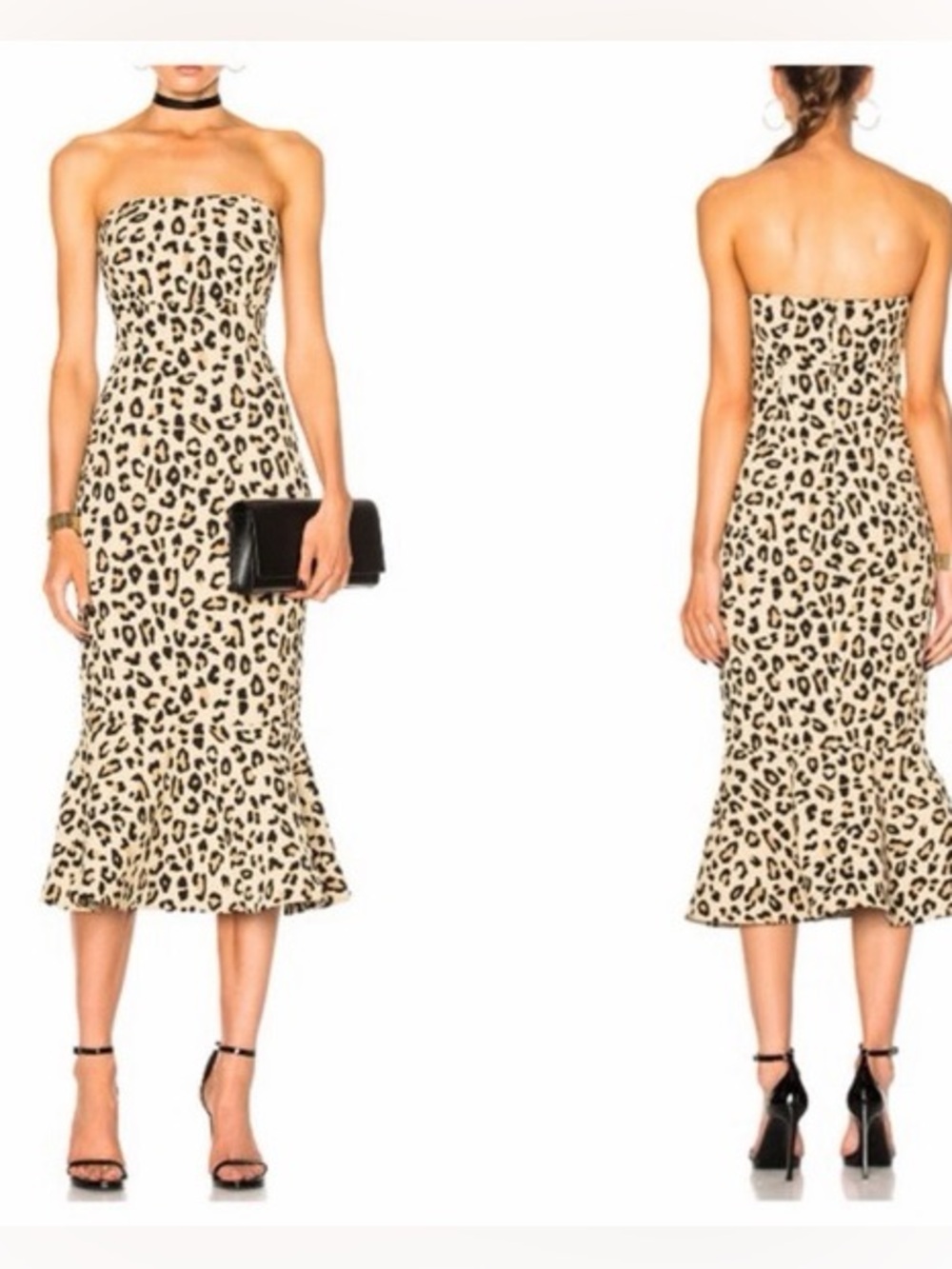 Cinq a Sept • Luna Mermaid Leopard Midi Dress